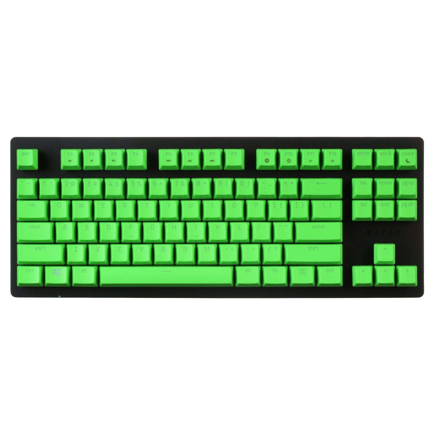 Huntsman Tournament Edition Wired Optical PC Gaming Keyboard, 87 Key, Green Keycaps, Black