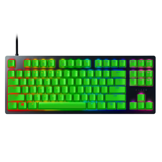 Huntsman Tournament Edition Wired Optical PC Gaming Keyboard, 87 Key, Green Keycaps, Black