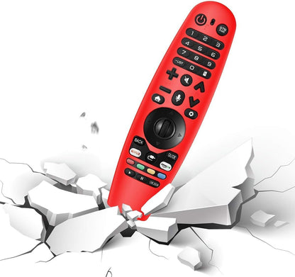 2 Packs Silicone Remote Cover for LG AN-MR19BA / LG AN-MR18BA / LG AN-MR600 / LG AN-MR650/ Magic Remote Control,  Lightweight Protective Case Cover with Lanyard for LG Smart TV Remote