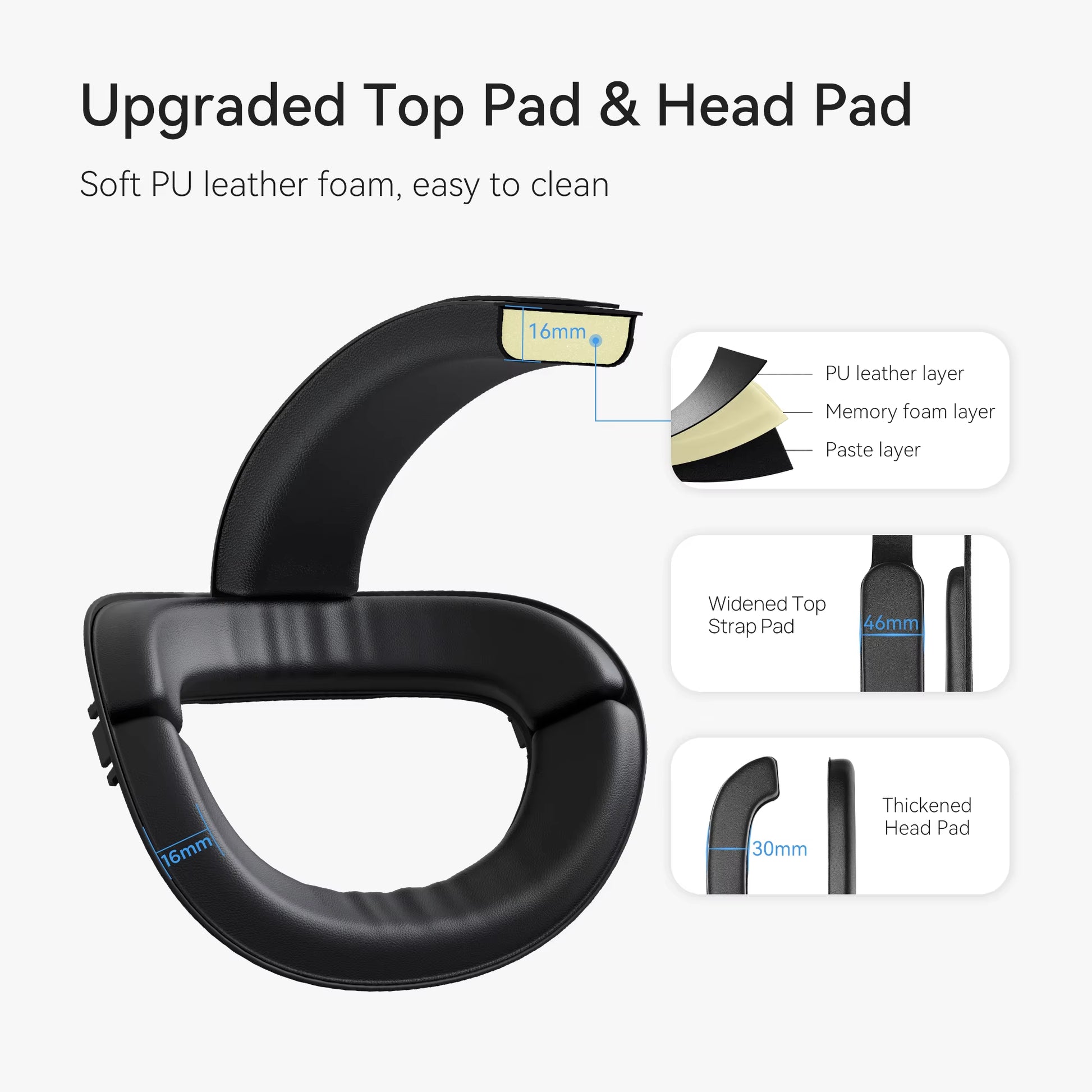 KIWI Design Comfort Adjustable Head Strap Compatible with Quest 2 Increase Supporting Improve Comfort-Virtual for VR Accessories