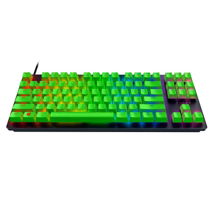 Huntsman Tournament Edition Wired Optical PC Gaming Keyboard, 87 Key, Green Keycaps, Black